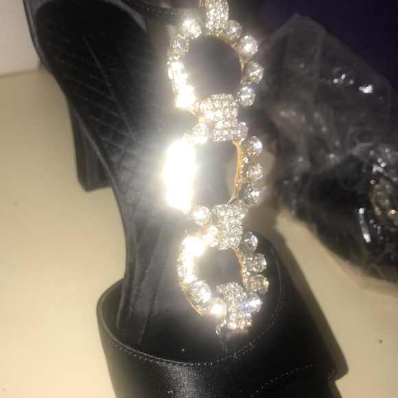 Woman’s Enzo Angiolini EADomenica Satin Black/Clear 8.5M NIB - Picture 11 of 16